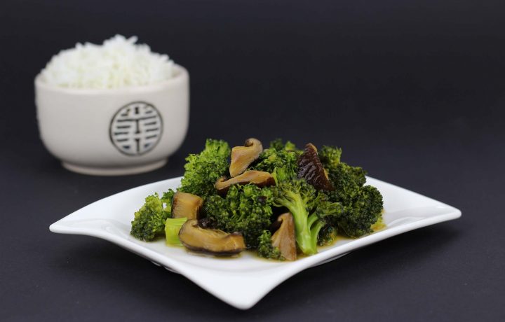 Shiitake con brócoli